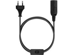 Portalámparas E27 Con Cable De 1,8 M, Interruptor Y Enchufe Europeo - Base Para Lámpara Eléctrica