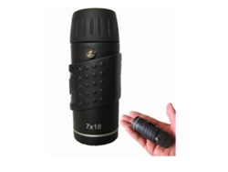 Monocular 7x18 Com Foco Ajustável Portátil Pequeno Telescópio Pequeno Monoscópio Lunetas À Prova Dágua Portáteis Preto Saisiyiky