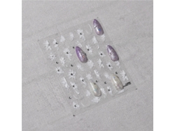 Adesivos de Unhas 5d Estilo Japonês, Kit de Acrílico com Película Deslizante para Unhas Faça Você Mesmo MDUG
