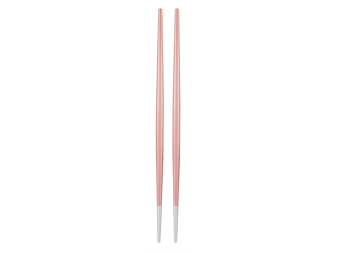 Juego De Palillos De Acero Inoxidable 304 Color Plata Rosa Para Sushi Japonés.