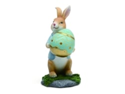 Figuritas De Conejito Pascua Con Zanahoria, Linda Estatua Conejo Resina, Artesanías Adornos, Regalos