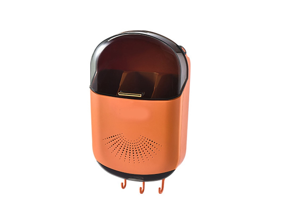 Soporte de cocina multifuncional de plástico para montaje en pared.