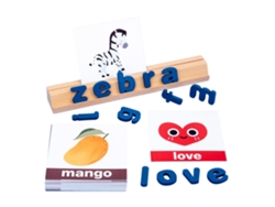 Ats-puzzle De Letras De Madera Tablero De Clasificación Bloques Juego Educatsivo Temprano Regalo Para Niños Niñas