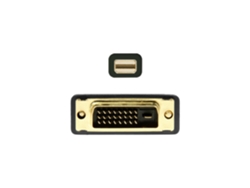 Aisens A125-0363 Adaptador Cable Video 2M Mini Displayport Dvi Negro
