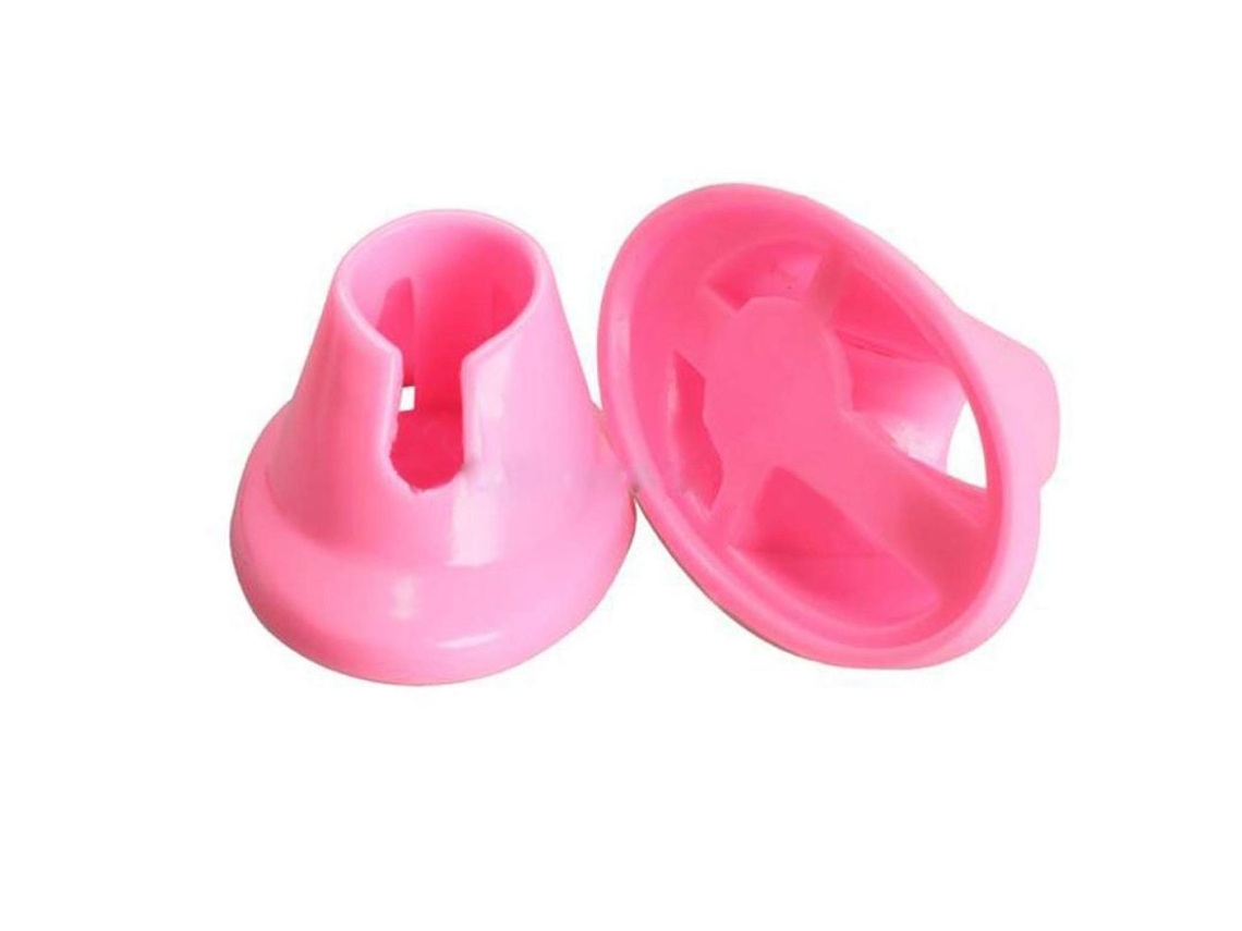 Soporte Rosa Para Frascos De Esmalte De Uñas De Goma Suave, A Prueba De Derrames, 6 Unidades.