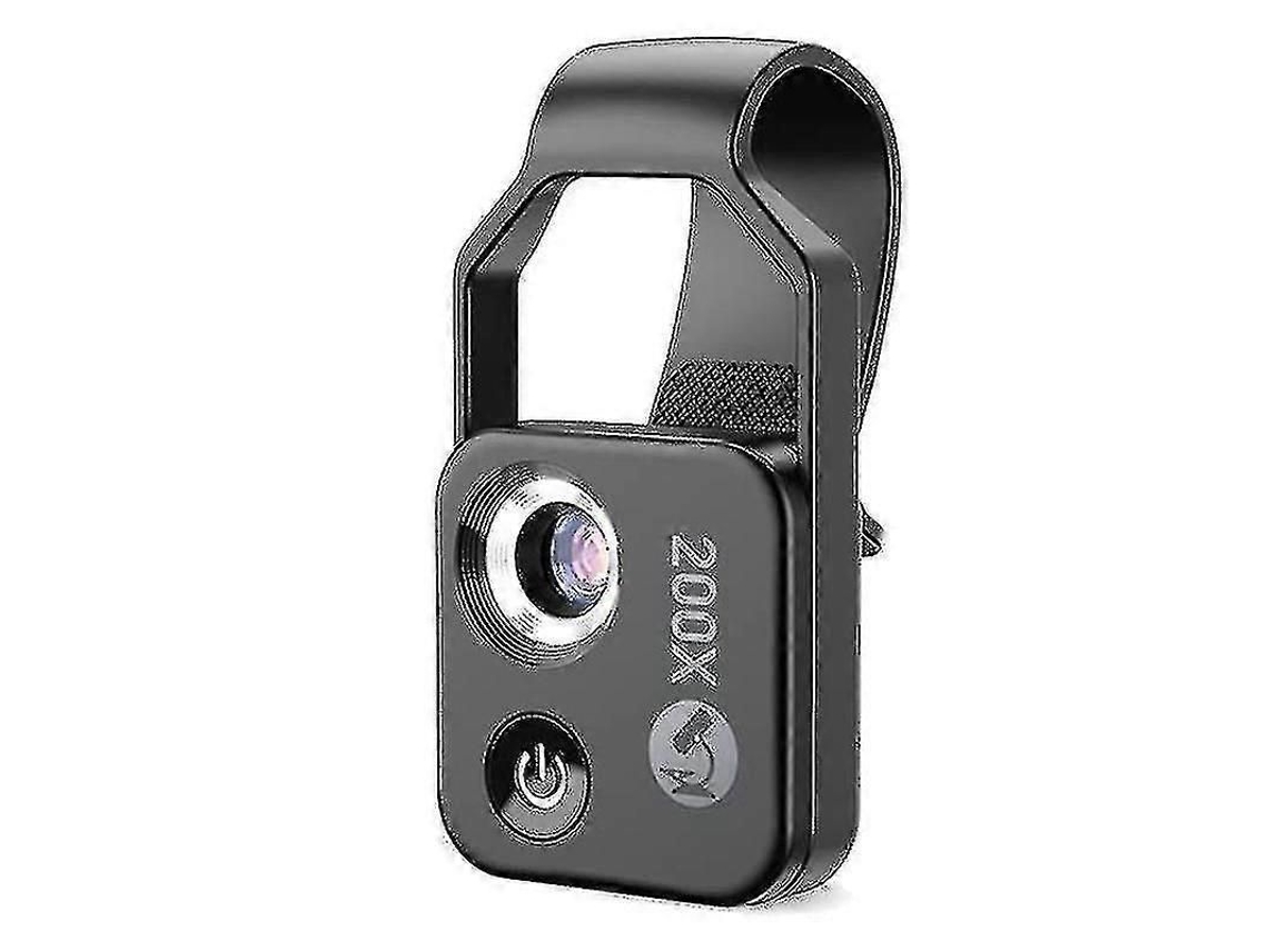 Accesorio para teléfono móvil 200x con lente, mini accesorio digital portátil con luz LED/uni-hhny