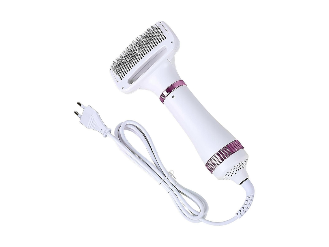 Secador de pelo portátil para mascotas con cepillo suave, 3 ajustes de temperatura, silencioso, portátil, 2 en 1, para eliminar el pelo.