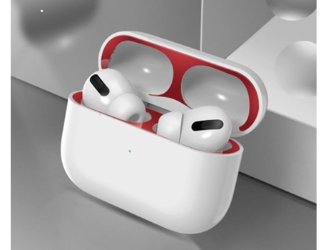 Etiqueta engomada de la caja de silicona SLOWMOOSE para Airpods 3 -201619813 [Rojo]