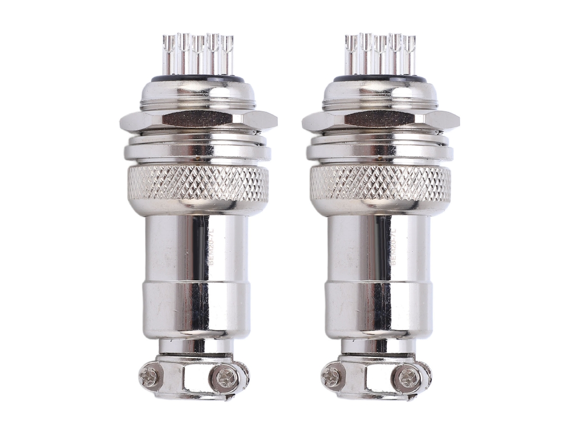 Yncm2026-2pcs Conector De Aviación De Aleación De Zinc Macho Hembra Plug Socket 20mm Ac Dc 250v