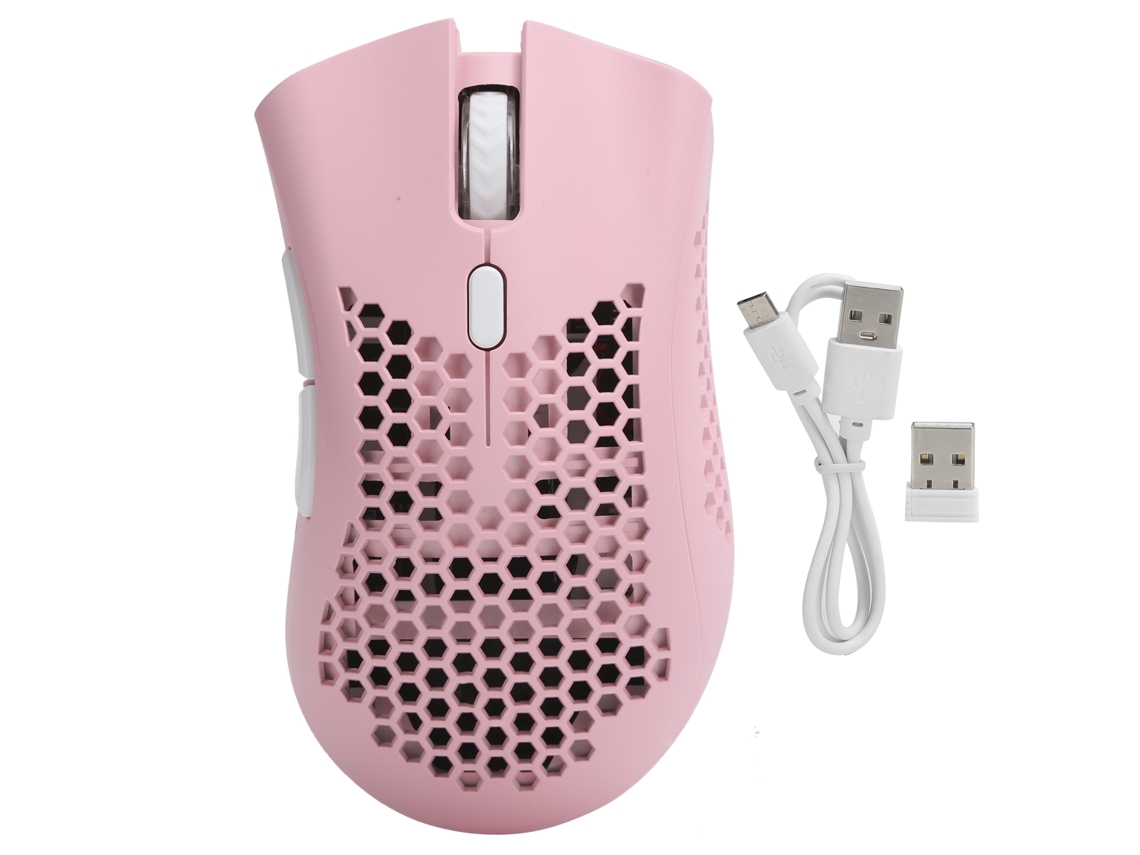 Rato Sem Fio Recarregável Para Jogos Com Resfriamento E Iluminação Rgb Bm600pink Acessórios De Computador