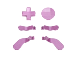 6pcs Peças De Substituição Alavancas E Crucetas Metálicas Para Controle Wireless Elite Series 2 Roxo Claro