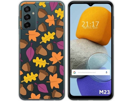 Carcasa para Samsung Galaxy M23 5G TUMUNDOSMARTPHONE Dibujos Transparente Otoño Multicolor