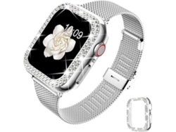 Correa fina de malla metálica para Apple Watch de 40 mm, compatible con SE/Series 6/5/4 (negra)