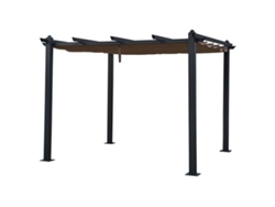 Pérgola independiente 3 3m CASSIS topo - estructura de aluminio HAPPY GARDEN