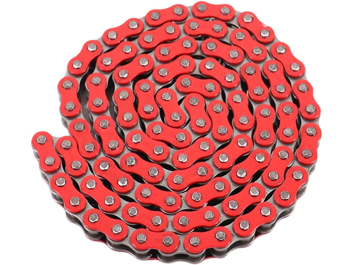 Cadena De Repuesto Modificada Harilla 428h 110 Secciones Para Bicicletas Montaña Todoterreno, Color Rojo.