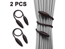 2 Piezas De Ataduras Magnéticas Para Cortinas, Soporte Decorativo Sin Herramientas Para Cortinas De Ventana