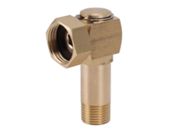 Adaptador De Codo De Latón G1/2 Para Manguera De Jardín, Conector De Repuesto Giratorio De 360°.