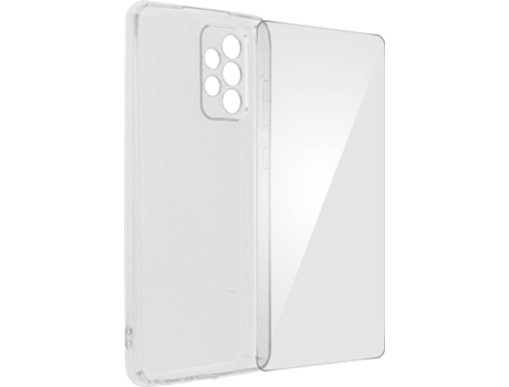 Kit Carcasa y Película Samsung Galaxy A72 4Smarts Silicone Gel Transparente