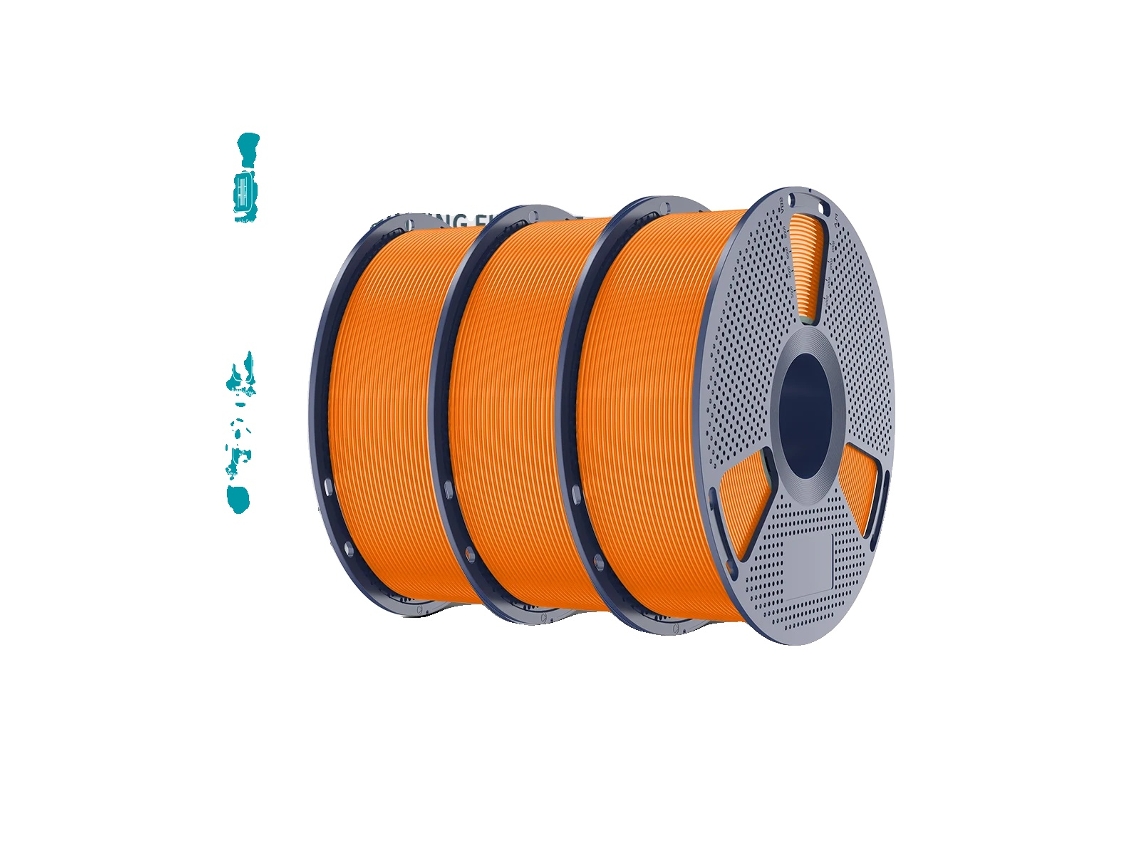 Filamento 3D, resistencia mejorada, impresión fluida, OEM naranja