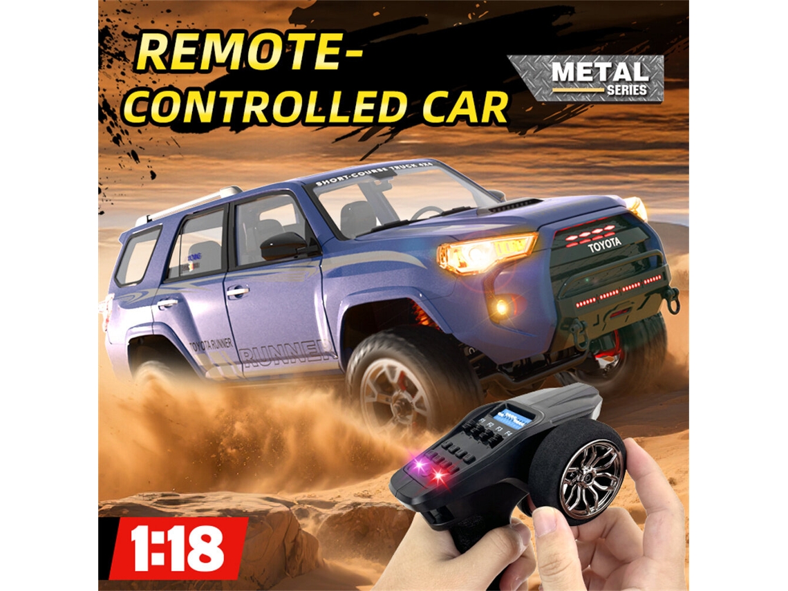 Azulhg Trasped Hg4-209 Rtr 1/18 2.4g 4wd Toyota 4runner Escape Sonido Simulado Led Juguetes