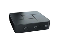 Transmisor y receptor Bluetooth 5.0 2 en 1 con aptX y adaptador de audio inalámbrico de baja latencia para televisores, teléfonos inteligentes, computadoras portátiles y auriculares.