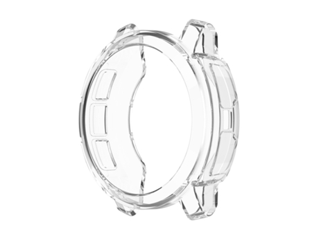 Caja de reloj de TPU hueca de media cubierta Garmin Instinct 2S (blanco transparente)