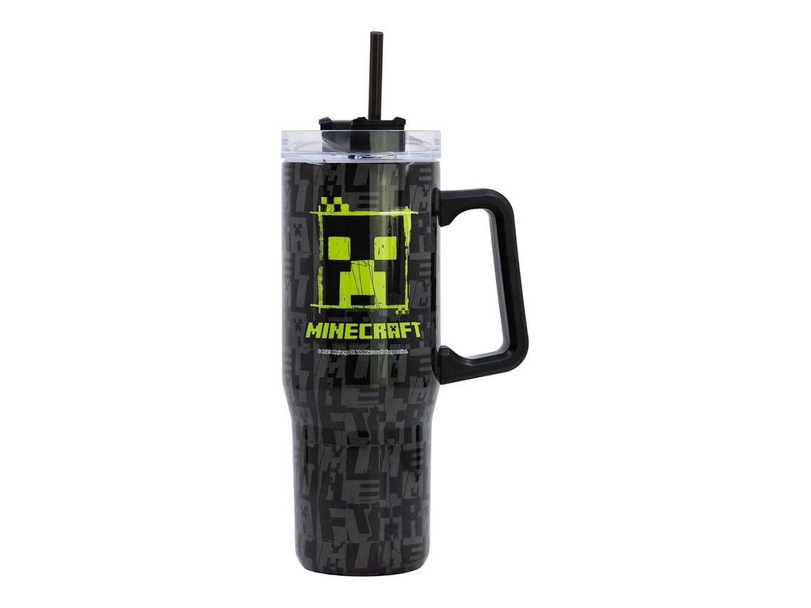Taza térmica de acero inoxidable Stor XL de 940 ml, botella térmica Minecraft 75643 P25stor