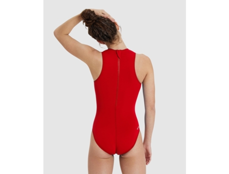 Bañador de Mujer para Natación ARENA Pieza Team Solid Rojo (40)