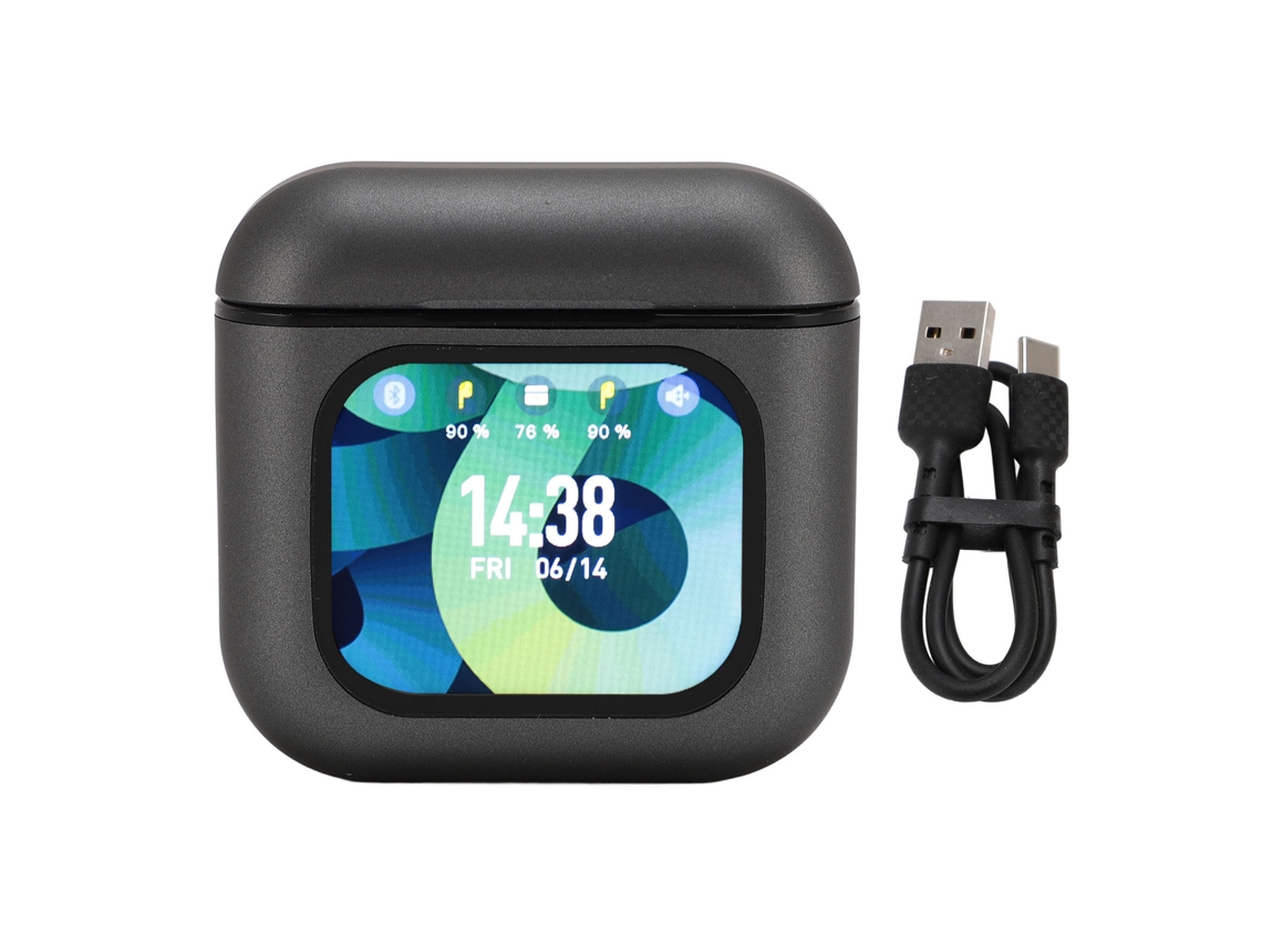 Auriculares Inalámbricos Bluetooth 5.3 Semi Intrauditivos Con Reducción De Ruido Enc Y Estuche De Carga