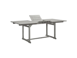 Mesa de comedor de jardín de acacia maciza, 100 x 75 cm, DKD, decoración del hogar (150 x 200 cm)