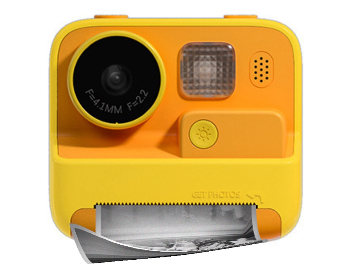 TECHKIDZ Cámara digital de impresión instantánea PolaroKid para niños Amarillo