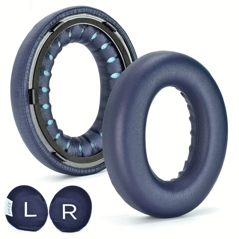 Almohadillas De Reemplazo Para Auriculares Bose Noise Cancelling 700 Cuero Pu Suave (azul), Gusshious (nc700)