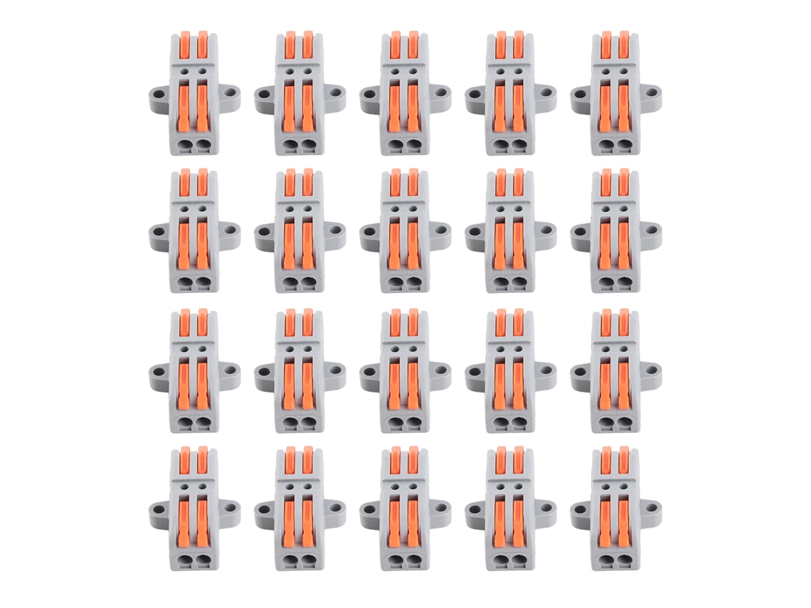 20 Conectores De Cable Compactos Con Palanca De Inserción, Bloque De Terminales 223-2p Para Cableado Rápido.