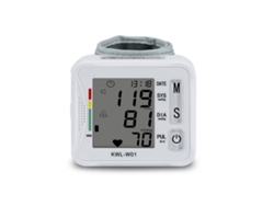 Monitor de presión arterial digital de muñeca KWL-W01, monitor de presión arterial portátil, fácil de llevar para la salud familiar.
