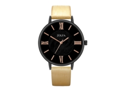 Reloj De Pulsera Analógico De Aleación Con Esfera Redonda, Movimiento De Cuarzo, Moderno Para Hombre Y Mujer (dorado)