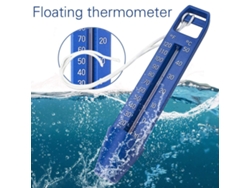 Termómetro De Agua Para Piscinas Con Cuerda, Preciso, Flotante, Para Piscinas, Spas, Bañeras Y Estanques.