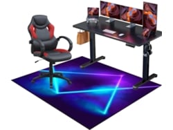 Tapete Gamer Protetor Cadeira Piso Antiderrapante 70 X 120 Cm Piso Parquet Madeira Piso, Parquet Rodízios,