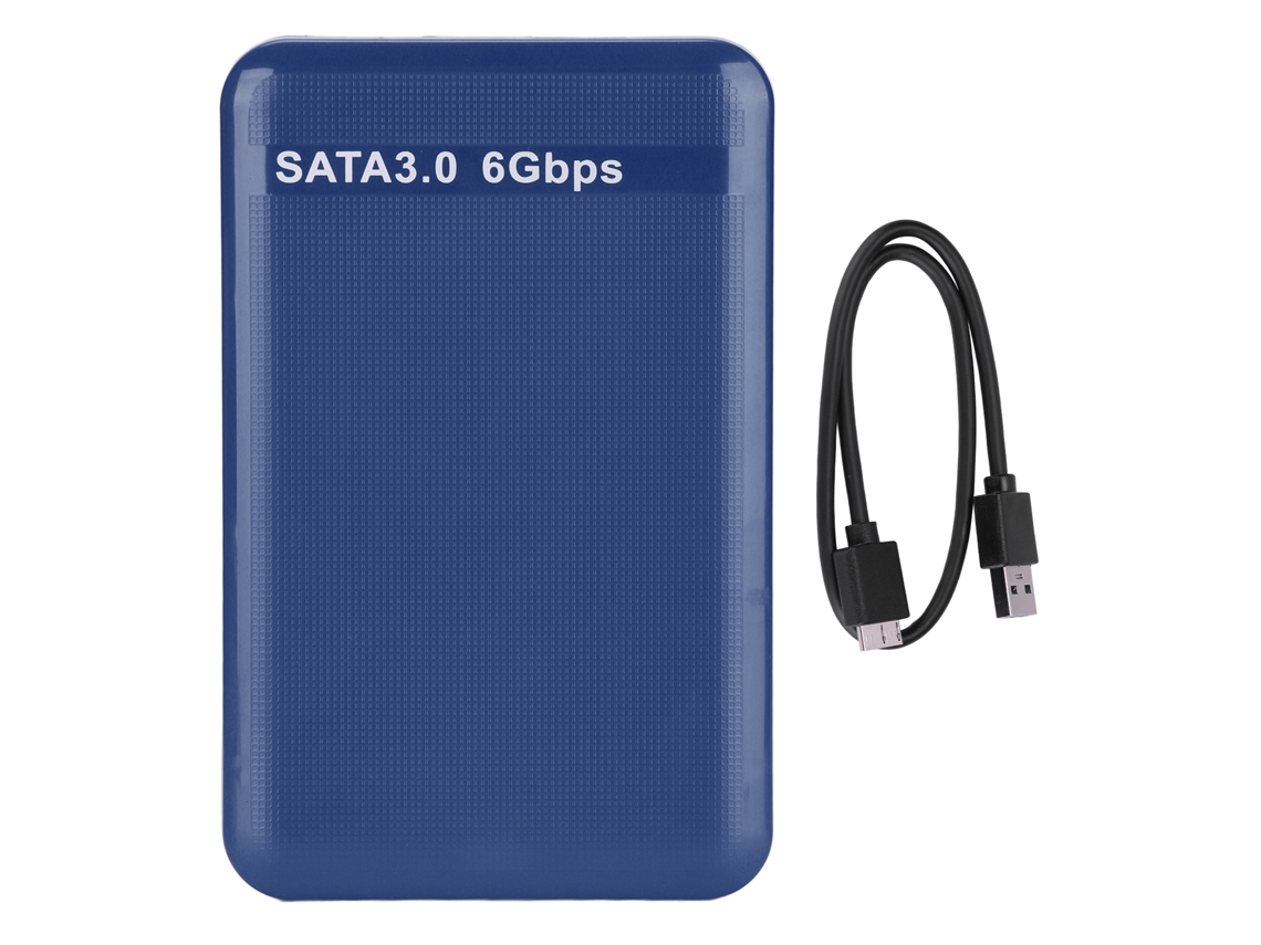 Estojo Externo Para Hdd 2.5 Polegadas Usb3.0 Sata3.0 Plug And Play Suporta 3tb Com Indicador Led Azul