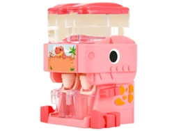 Dispensador de agua de juguete 2026, pequeño, con forma de dinosaurio de simulación, fuente de agua segura y linda para niños, color rosa.