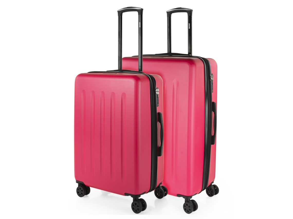 Juego De Maletas Rígidas Abs SKPAT Lisboa fucsia (50X74x30 Cm - 97L)