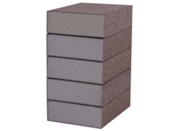 5 bloques de lijado de esponja con grano 120-180 para pulir muebles, metales, plásticos y madera.