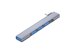 Hub USB-C 4 en 1 (Tipo C), para portátil/estación de trabajo móvil, adaptador OTG de alta velocidad, divisor, base universal 3.0