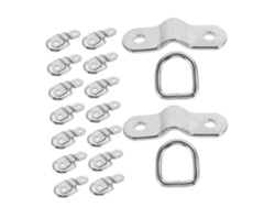 Juego De 16 Anillas De Amarre Para Remolques, Camiones De Plataforma Y Transportadores De Carga Con Puntos...