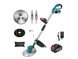 Cortadora de césped eléctrica, motor sin escobillas, ancho de corte ajustable, con 1 juego de baterías OEM