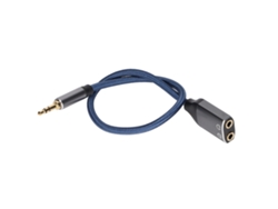 Cable De Audio (adaptador 1 A 2 Para Conexión De Audio Móvil) Cable De Audio Macho 3,5 Mm A 2 Hembras (0,3 Metros)