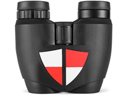 Telescopio binocular 10x25 de alta potencia IP68 para colgar en el cuello, para observación de aves, blanco y rojo, Yizhood