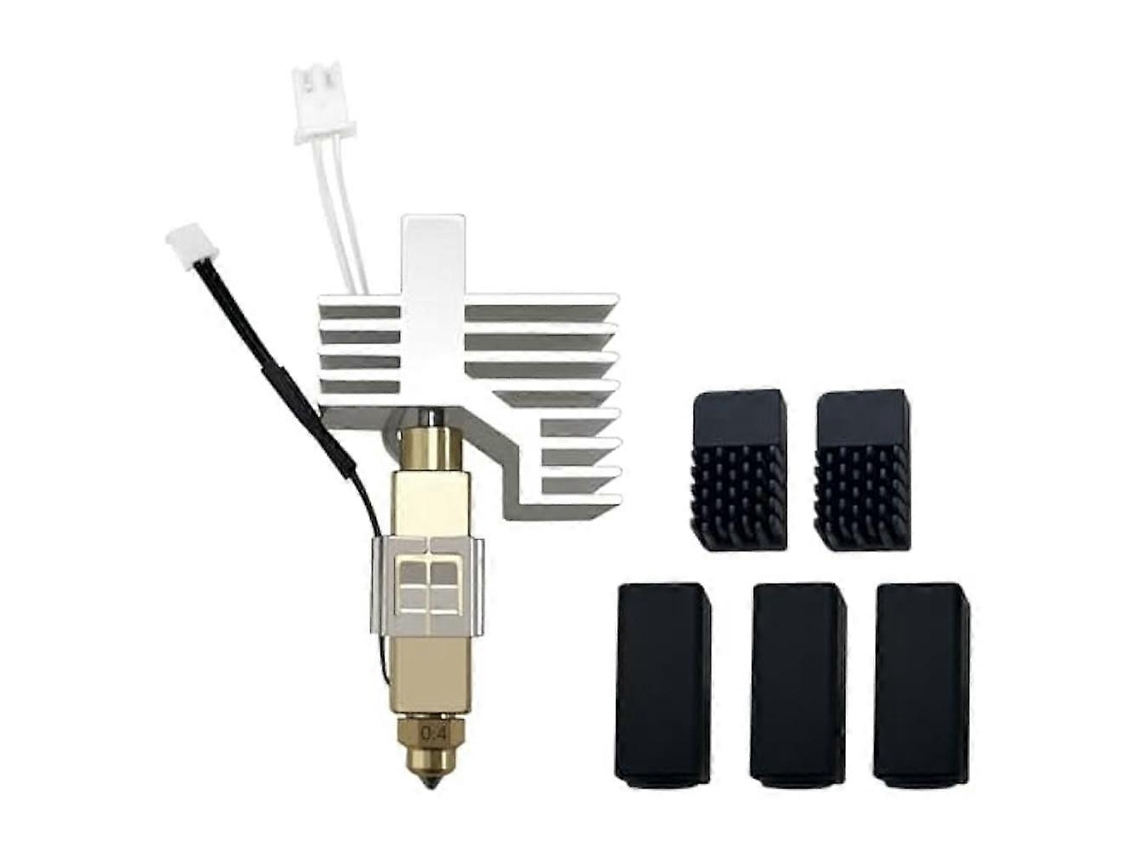 Ceramic Hotend For Centauri Carbon Hardened Steel Brass Nozzle 0.4mm With Extra 2 Silicone Cover An