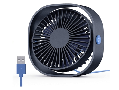 Ventilador de Mesa Portátil ENZON USB Silencioso 3 Velocidades