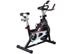 Bicicleta Estática Con Volante De Inercia, Capacidad De 8 Kg, Monitor De Frecuencia Cardíaca Lcd, 103x48x115 Cm, Color Negro.