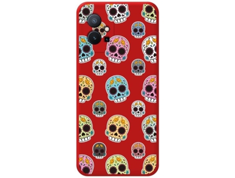 Carcasa para Vivo Y55 5G TUMUNDOSMARTPHONE Silicona Líquida Dibujos Rojo